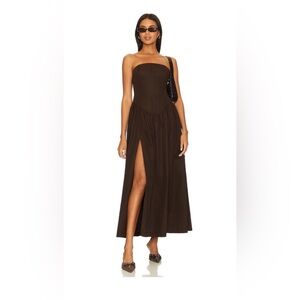 lpa Brown corset dress